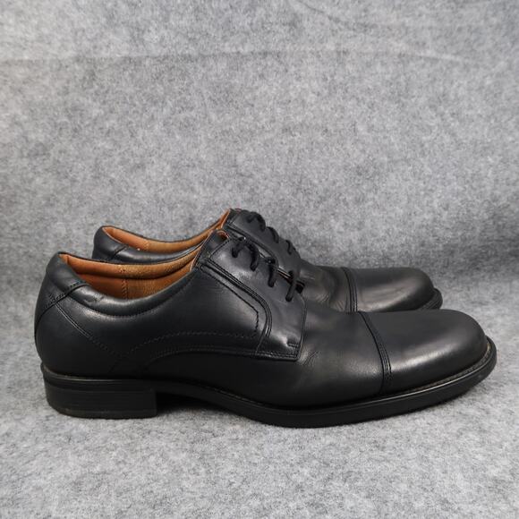Florsheim Shoes Mens 10 Derby Dress Oxford Leather Black Cap Toe Work Formal main image 10